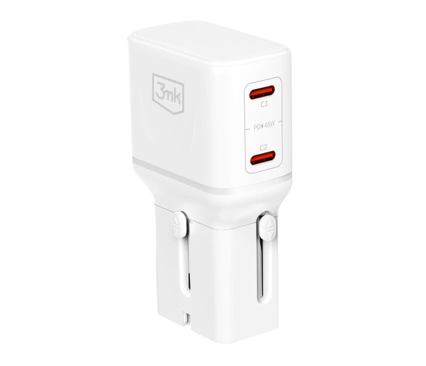 3mk incharge® Globe 45W™ 2C PD QC4+ PPS SCP AFC US/EU/AUS/UK - 1511475 - zdjęcie